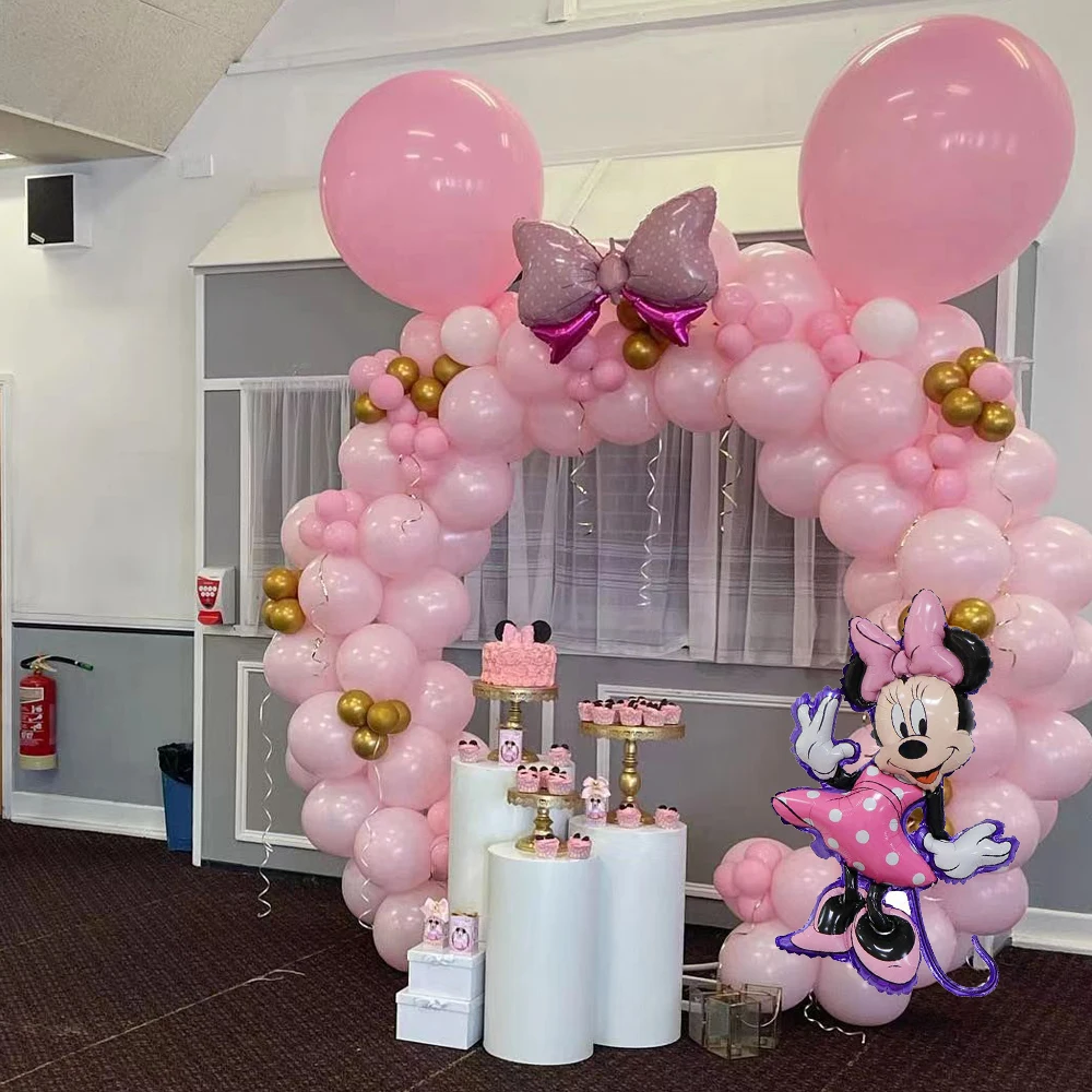 104pcs Disney Minnie Mouse Balloon Arch Garland Kit Pink Latex Balloons Girls' Birthday Wedding Decorations Baby Shower Supplies
104pcs Disney Minnie Mouse Balloon Arch Garland Kit Pink Latex Balloons Girls' Birthday Wedding Decorations Baby Shower Supplies