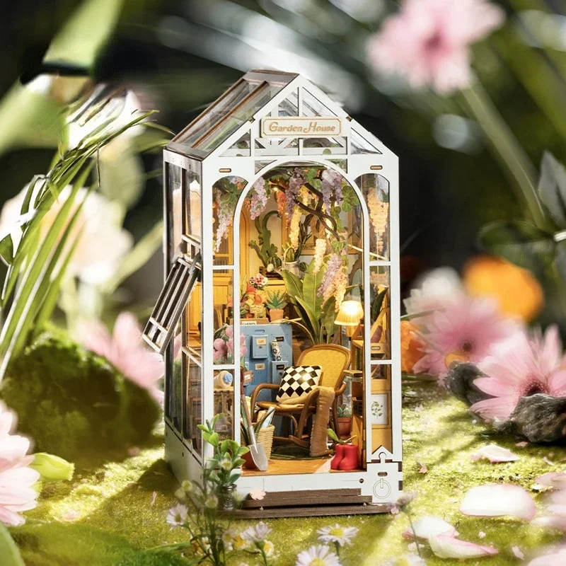 Holiday Flower House Bookstand DIY Cabin Handmade 3D Model House Toy Wooden Building Block Puzzle
Holiday Flower House Bookstand DIY Cabin Handmade 3D Model House Toy Wooden Building Block Puzzle