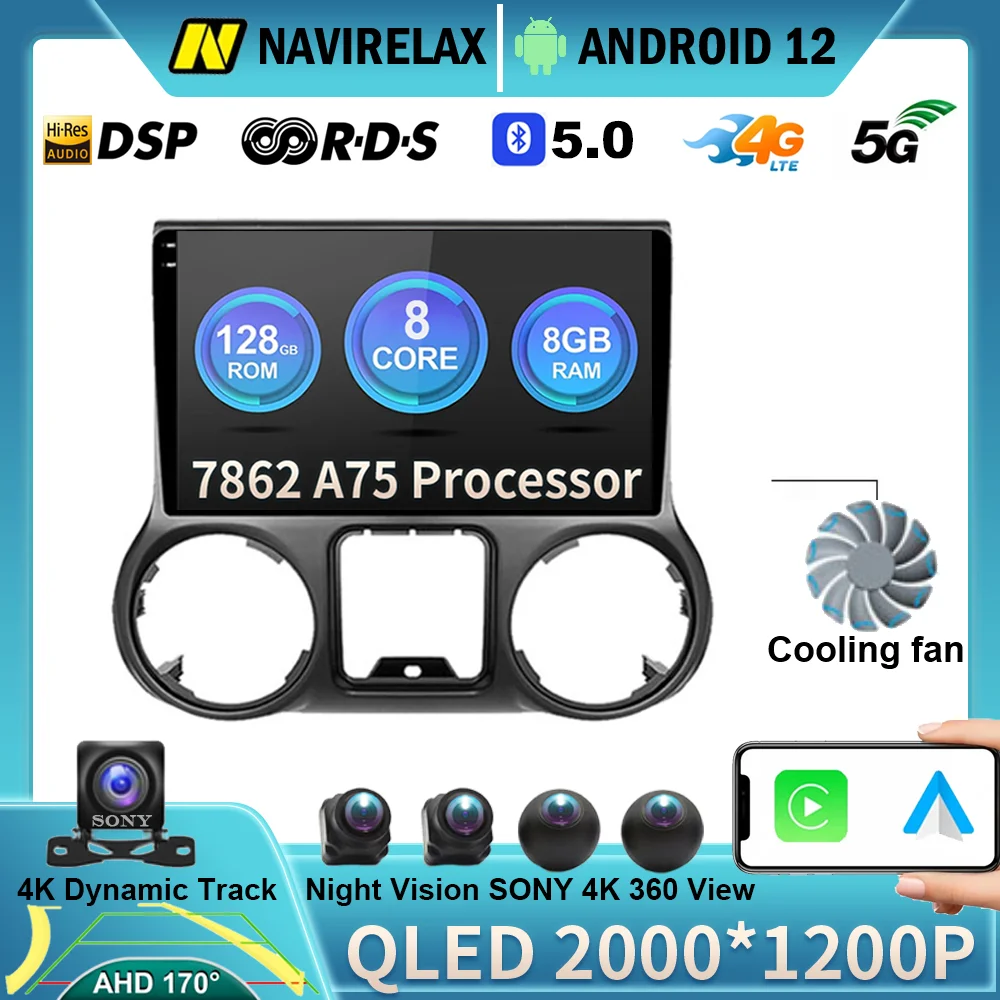 Автомагнитола на Android 12 с сенсорным экраном для Jeep Wrangler 3 JK 2011 - 2014 DSP IPS мультимедийная навигация Carplay без DVD GPS QLED WIFI
Автомагнитола на Android 12 с сенсорным экраном для Jeep Wrangler 3 JK 2011 - 2014 DSP IPS мультимедийная навигация Carplay без DVD GPS QLED WIFI