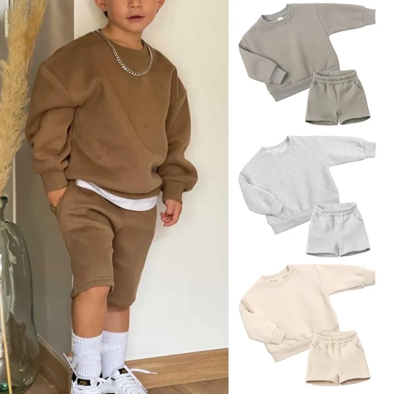 2023 Children Kids Fleece Autumn Outfits Clothes Solid Cotton Warm Sportswear Clothes Korean Style For Toddler Boys Girls Suit
2023 Children Kids Fleece Autumn Outfits Clothes Solid Cotton Warm Sportswear Clothes Korean Style For Toddler Boys Girls Suit
