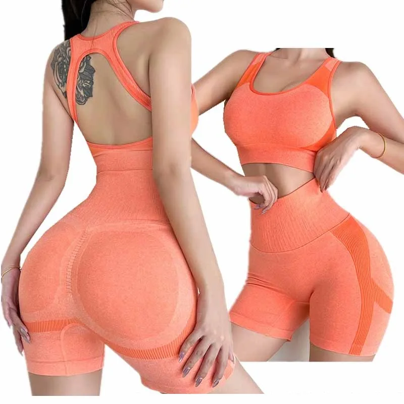 Women's Sportswear Yoga Set Workout Clothes Athletic Wear Sports Gym Shorts Seamless Fitness Bra Yoga Suit Gym Clothing
Women's Sportswear Yoga Set Workout Clothes Athletic Wear Sports Gym Shorts Seamless Fitness Bra Yoga Suit Gym Clothing