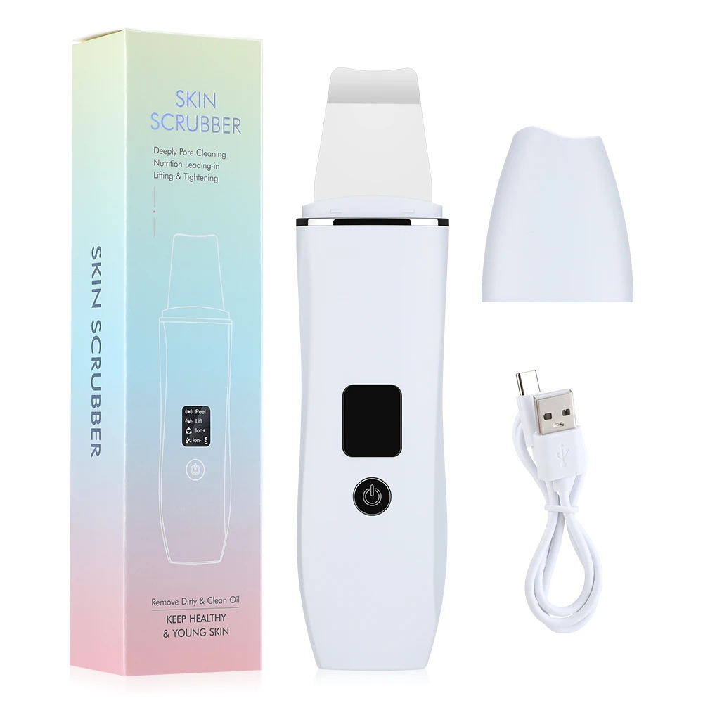 Ultrasonic Skin Scrubber Facial Peeling Blackhead Remover Deep Face Cleaning Pore Spatula Ultrasonic Face Cleaning Skin Scrubber
Ultrasonic Skin Scrubber Facial Peeling Blackhead Remover Deep Face Cleaning Pore Spatula Ultrasonic Face Cleaning Skin Scrubber