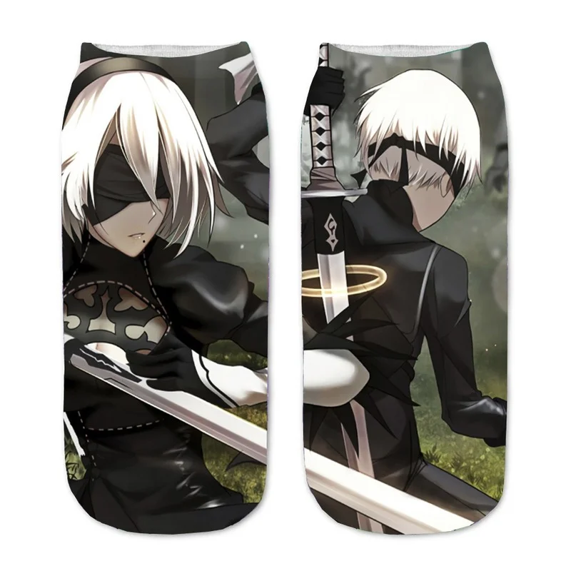 Женские носки с принтом для женщин, носки NieR Automata, Короткие хлопковые аниме YoRHa No 2, тип B, мягкие милые летние повседневные женские носки
Женские носки с принтом для женщин, носки NieR Automata, Короткие хлопковые аниме YoRHa No 2, тип B, мягкие милые летние повседневные женские носки