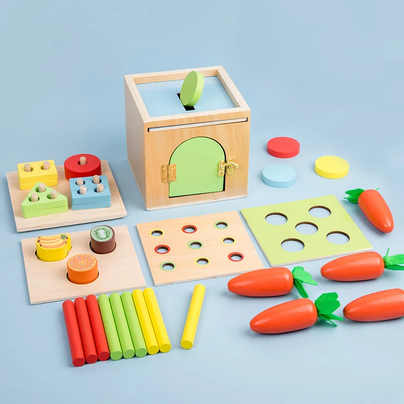 Children's Early Learning 6 In 1 Intelligence Box Montessori Unlock And Pull Turnip Shape Set Column Fruit Matching Toy
Children's Early Learning 6 In 1 Intelligence Box Montessori Unlock And Pull Turnip Shape Set Column Fruit Matching Toy