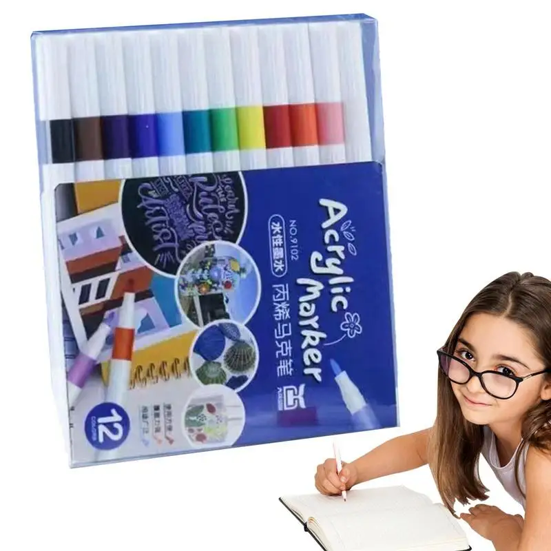 Acrylic Marker Pens Waterproof DIY Paint Markers Set For Children Drawing Markers For Stone Wood Glass DIY Holiday Painting
Acrylic Marker Pens Waterproof DIY Paint Markers Set For Children Drawing Markers For Stone Wood Glass DIY Holiday Painting