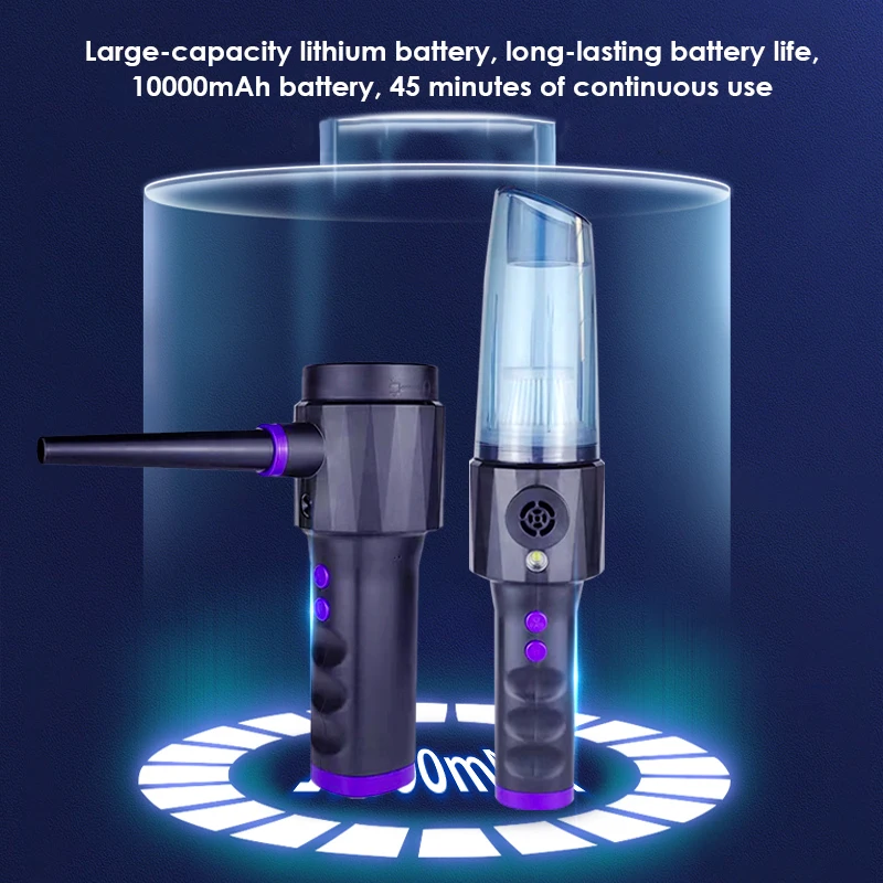 Dual-use For Car And Home Portable Wireless Dust Blower Multifunctional Wireless Dust Catcher Universal Vacuum Cleaner 10000pa
Dual-use For Car And Home Portable Wireless Dust Blower Multifunctional Wireless Dust Catcher Universal Vacuum Cleaner 10000pa