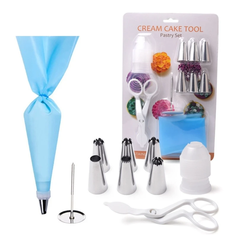 10 Pcs Reusable Pastry Bag & Tip Cake Decorating Tool Set for Cupcakes Cookie Dropship
10 Pcs Reusable Pastry Bag & Tip Cake Decorating Tool Set for Cupcakes Cookie Dropship