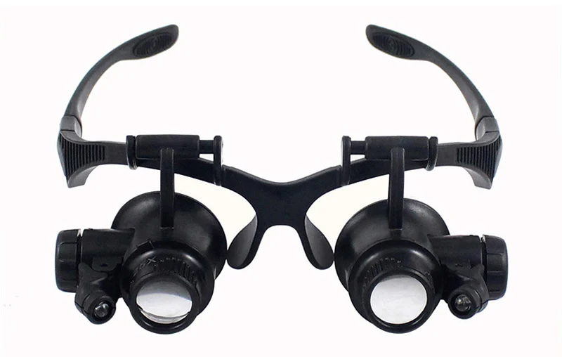 Magnifier Wearing Style Lamp magnifiers lupa Jewelry Watch Repair Magnifier Glasses With 2LED Lights Loupe Microscope Magnifiers
Magnifier Wearing Style Lamp magnifiers lupa Jewelry Watch Repair Magnifier Glasses With 2LED Lights Loupe Microscope Magnifiers