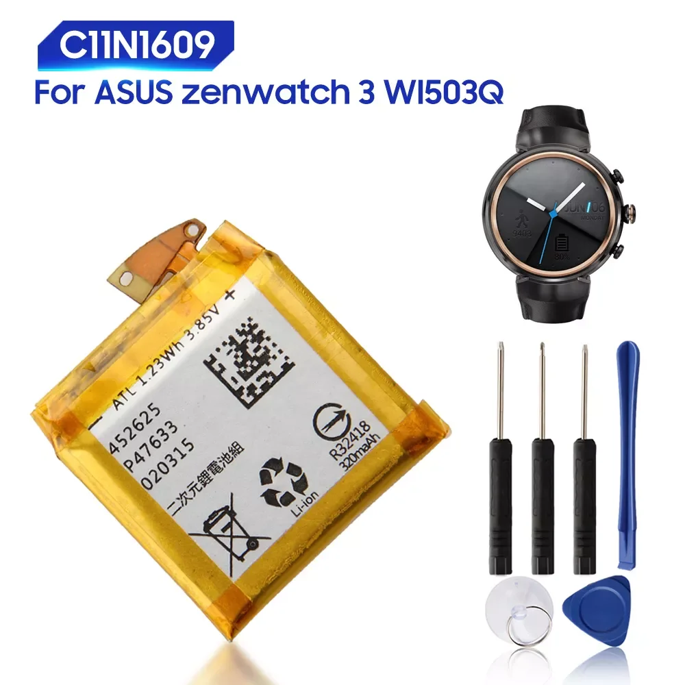 Original Replacement Battery For ASUS Zenwatch 3 WI503Q C11N1609 Genuine Watch Battery 340mAh
Original Replacement Battery For ASUS Zenwatch 3 WI503Q C11N1609 Genuine Watch Battery 340mAh