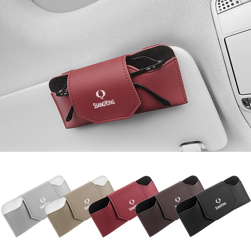 Car Glasses Case Sunglasses Storage Box PU Leather Glasses Holder for Car Sun Visor for SsangYong Korando Rexton Tivoli Actyon
Car Glasses Case Sunglasses Storage Box PU Leather Glasses Holder for Car Sun Visor for SsangYong Korando Rexton Tivoli Actyon
