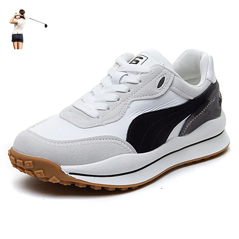 High Quality Women Golf Shoes Comfortable Canvas Girls Turf Jogging Golf Sneakers White Golf Trainers Casual Shoes
High Quality Women Golf Shoes Comfortable Canvas Girls Turf Jogging Golf Sneakers White Golf Trainers Casual Shoes