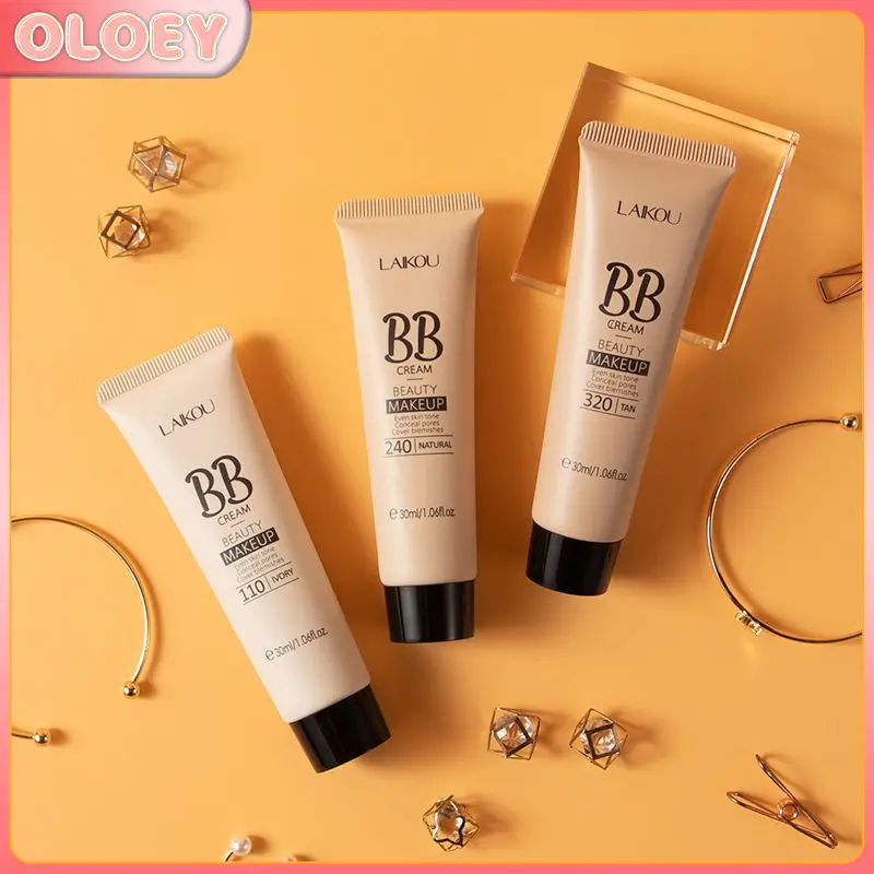 

Base For Waterproof Face Foundation Brighten Skin Tone Moisturizing Concealer Foundations Makeup 30ml Bb Cream Hydrating 3 Color