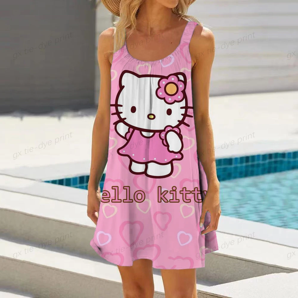 Женское платье миди с принтом Hello Kitty, повседневное праздничное платье с рукавами-фонариками и высокой талией в стиле бохо, одежда для женщин, Новинка лета 2023
Женское платье миди с принтом Hello Kitty, повседневное праздничное платье с рукавами-фонариками и высокой талией в стиле бохо, одежда для женщин, Новинка лета 2023