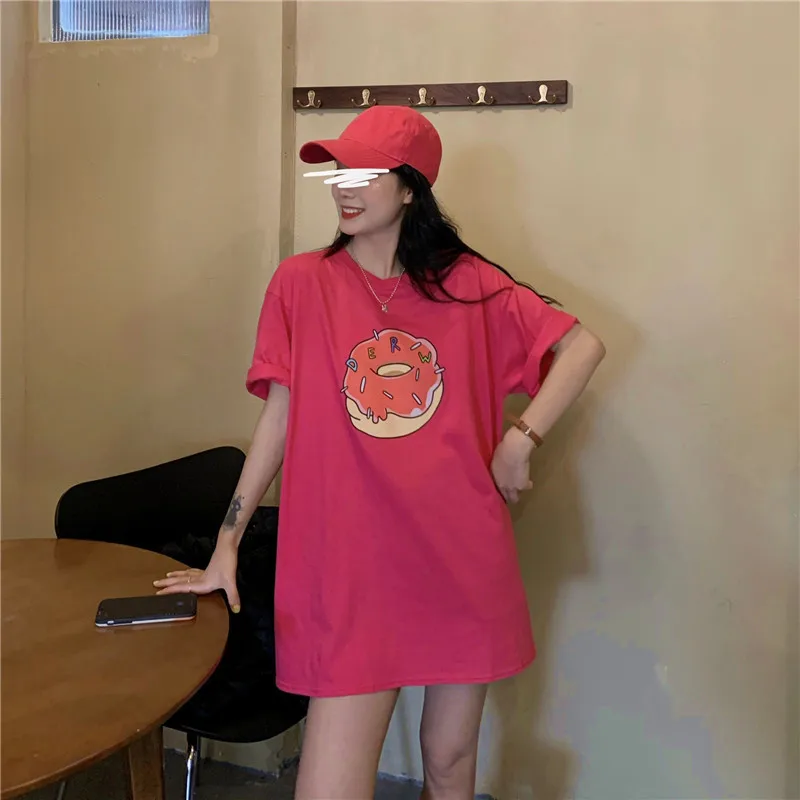 7815 women new Korean version loose all-match fun pattern printing round neck short-sleeved T-shirt 
7815 women new Korean version loose all-match fun pattern printing round neck short-sleeved T-shirt