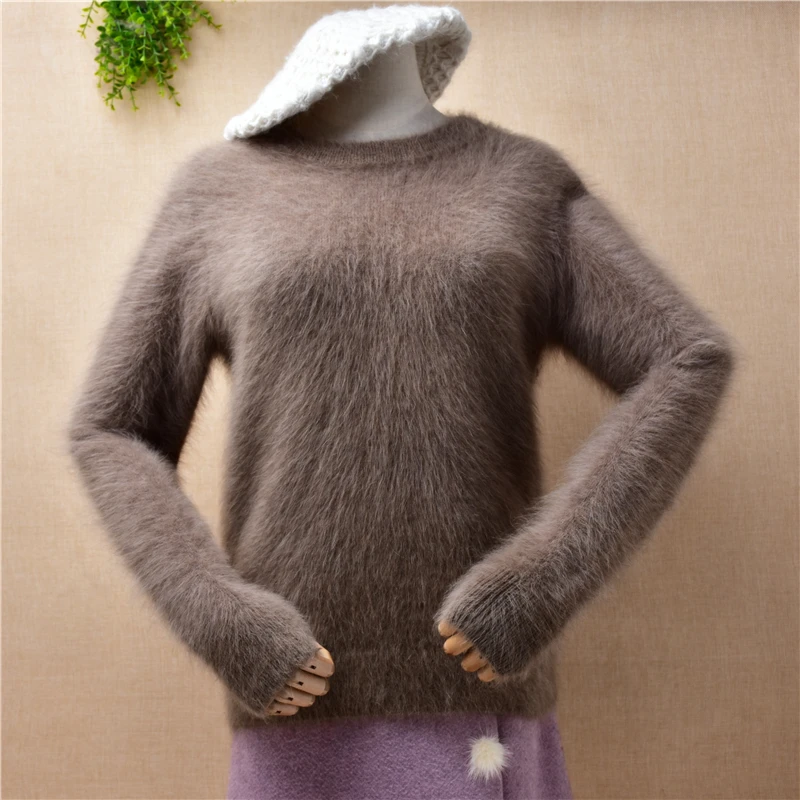 Женский пуловер из меха норки и кашемира, с длинным рукавом
Женский пуловер из меха норки и кашемира, с длинным рукавом