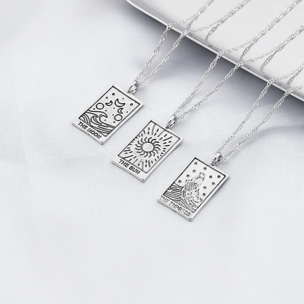 VG 6YM Sliver Color Sun Moon Simple Pendant Necklace Creative Mermaid Carving Necklace Ladies Elegant Jewelry Wholesale
VG 6YM Sliver Color Sun Moon Simple Pendant Necklace Creative Mermaid Carving Necklace Ladies Elegant Jewelry Wholesale