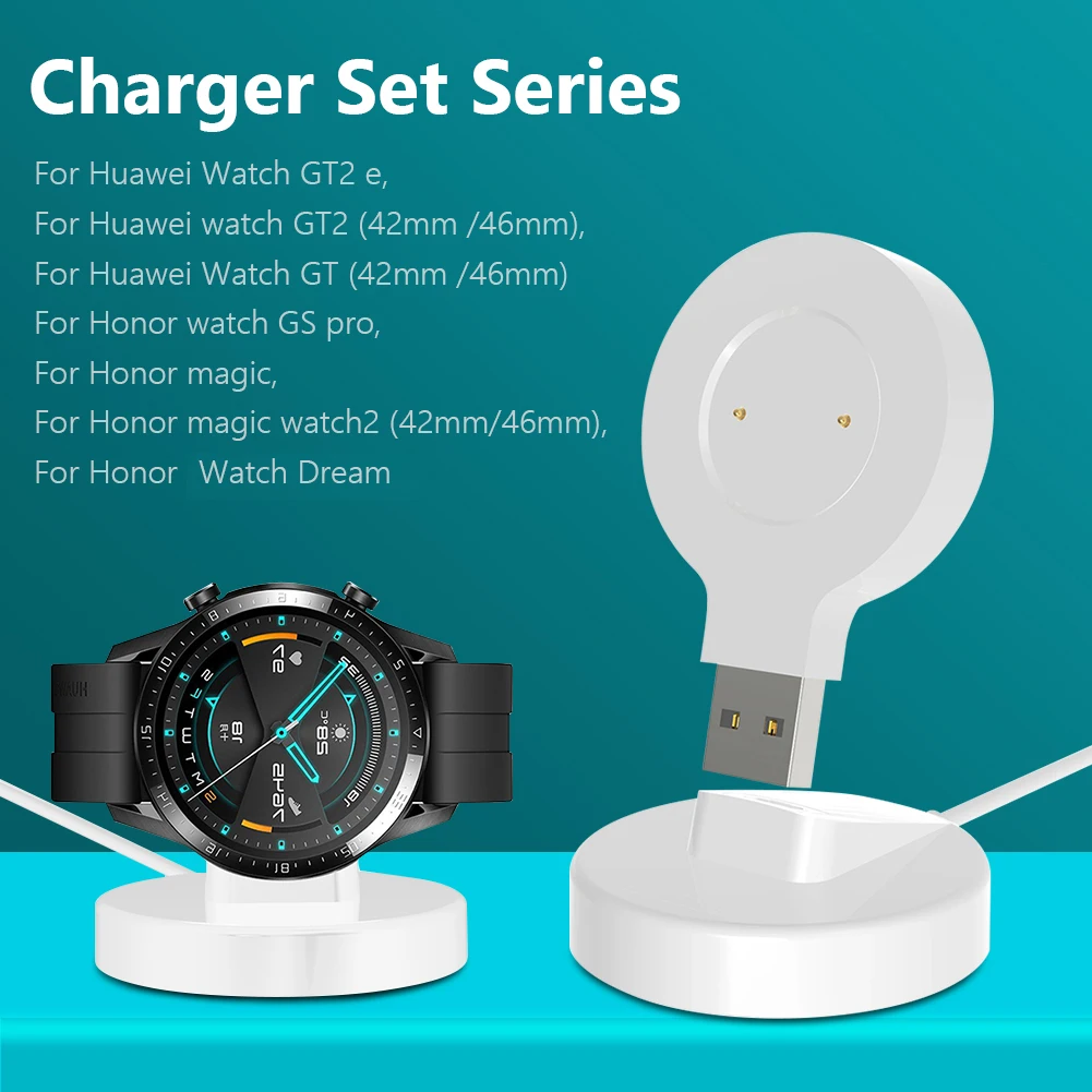 Charger for Huawei Watch GT GT2e GT2 42mm 46mm Honor Magic 1/2 GS Pro Portable USB Charging Cable Fast Charging Dock Station 
Charger for Huawei Watch GT GT2e GT2 42mm 46mm Honor Magic 1/2 GS Pro Portable USB Charging Cable Fast Charging Dock Station