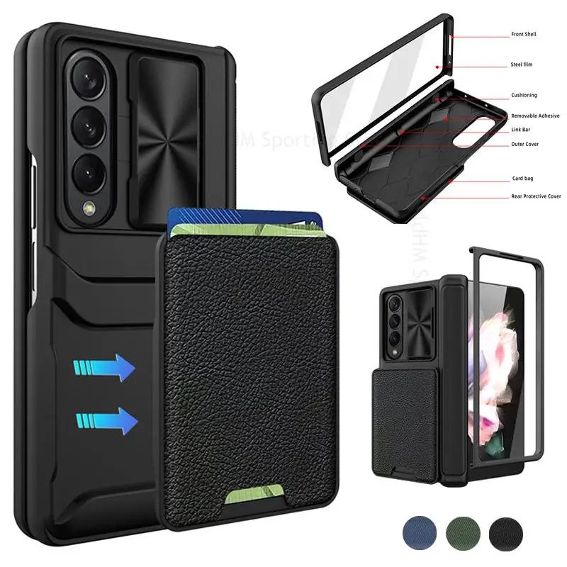 Leather Phone Magnetic Case For Samsung Z Fold 4 5G Slide Window Tempered Film Cover For Galaxy Z Fold4 Magnet Card Bag Cover
Leather Phone Magnetic Case For Samsung Z Fold 4 5G Slide Window Tempered Film Cover For Galaxy Z Fold4 Magnet Card Bag Cover