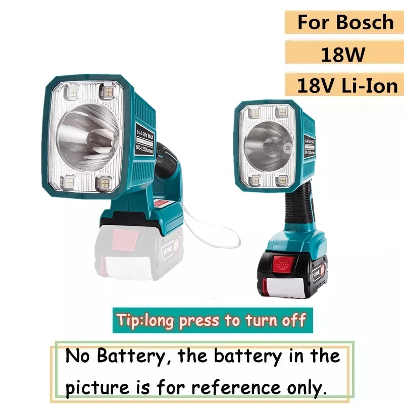 LED Lamp Work Light For Bosch 18V Li-Ion Battery Flashlight with USB Outdoor Lighting(NO Battery)
LED Lamp Work Light For Bosch 18V Li-Ion Battery Flashlight with USB Outdoor Lighting(NO Battery)