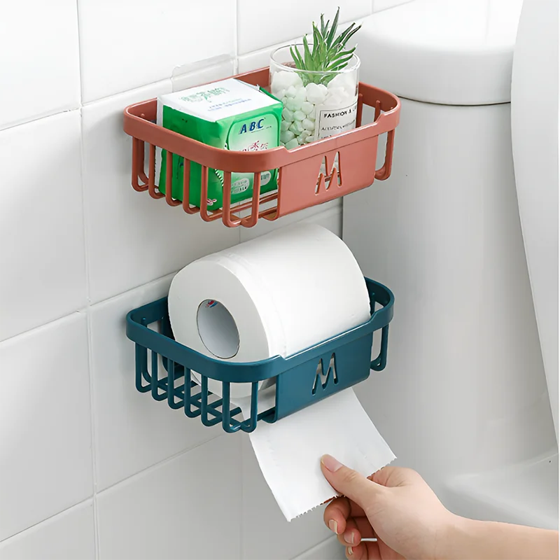 Punch-Free Toilet Paper Shelf Bathroom Kitchen Tissue Box Wall-Mounted Sticky Paper Storage Box Toilet Papers Holder Roll Papers
Punch-Free Toilet Paper Shelf Bathroom Kitchen Tissue Box Wall-Mounted Sticky Paper Storage Box Toilet Papers Holder Roll Papers