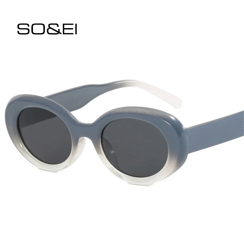 

Популярные Модные овальные женские роскошные солнцезащитные очки SO & EI Ins в стиле ретро желейные цветные очки трендовые мужские темные очки UV400 Солнцезащитные очки