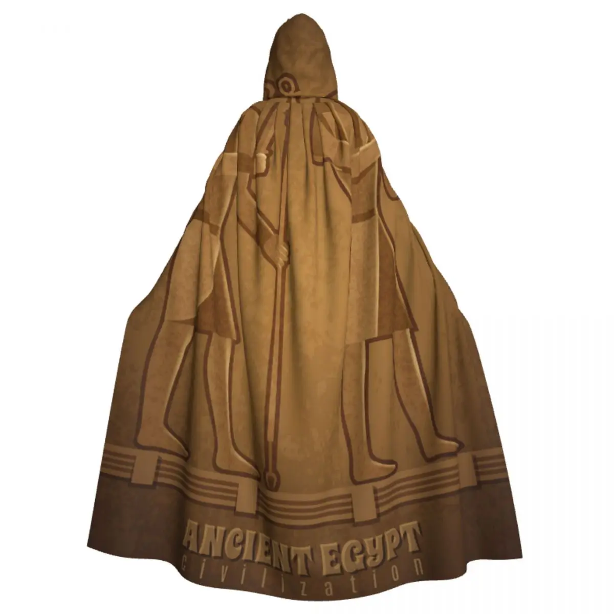 

Unisex Adult Ancient Egyptian Illustration Cloak with Hood Long Witch Costume Cosplay