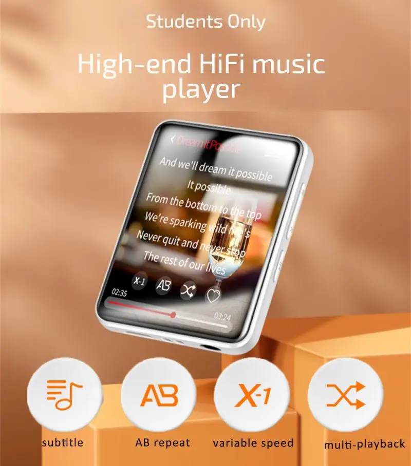 MP3 Player Mini Bluetooth HiFi Sound Music Player Multifunction Built In Speaker E-Book FM Radio Recording Walkman MP4 Player
MP3 Player Mini Bluetooth HiFi Sound Music Player Multifunction Built In Speaker E-Book FM Radio Recording Walkman MP4 Player