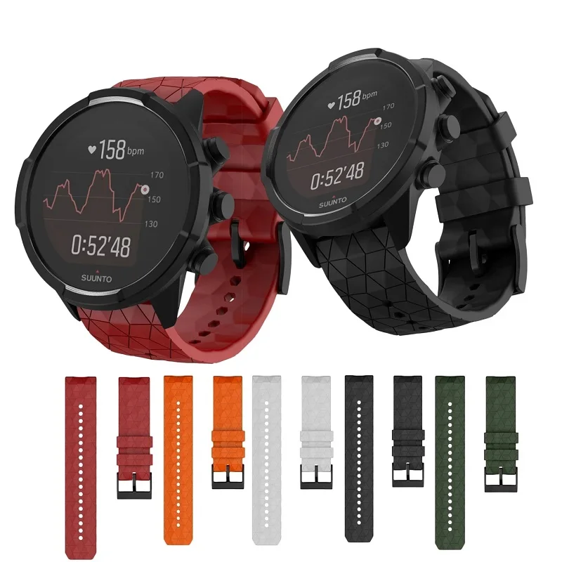 Силиконовый сменный ремешок 24 мм для часов Sunnto 9 Baro, Suunto D5, SUUNTO 7, спортивный браслет
Силиконовый сменный ремешок 24 мм для часов Sunnto 9 Baro, Suunto D5, SUUNTO 7, спортивный браслет