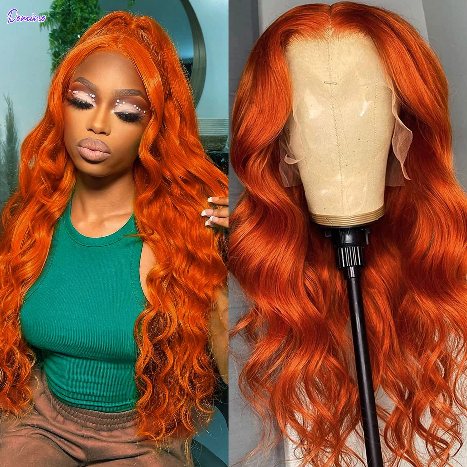 

Имбирный Оранжевый 13x6 HD кружевные передние парики, человеческие волосы, волна тела 13x4, человеческие волосы, кружевной фронтальный парик 4x4, прозрачный кружевной парик для женщин