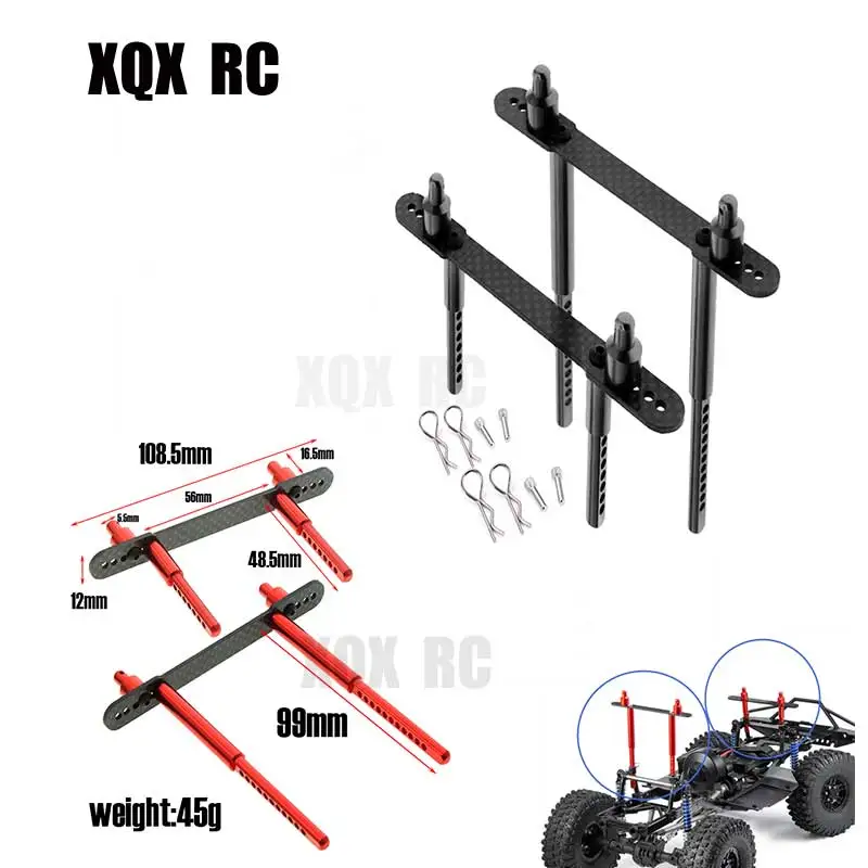 RC Car Carbon Fiber Metal Shell Column Front Rear Pillar Body Post Mount For 1/10 Axial scx10 90046 90047 R45
RC Car Carbon Fiber Metal Shell Column Front Rear Pillar Body Post Mount For 1/10 Axial scx10 90046 90047 R45