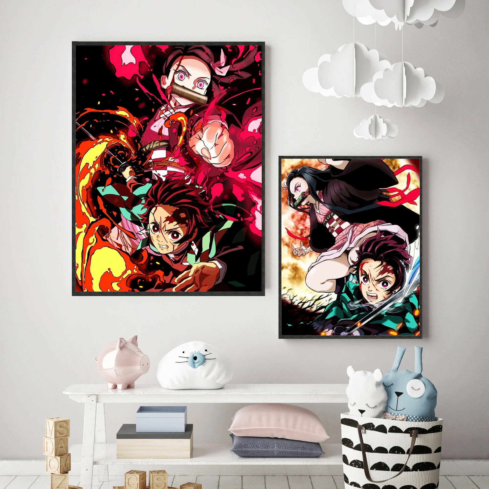 Japanese Demon Slayer Decorative Painting Anime Character Poster Cartoon Style Mural Living Room Art Print Home Decor YS02
Japanese Demon Slayer Decorative Painting Anime Character Poster Cartoon Style Mural Living Room Art Print Home Decor YS02