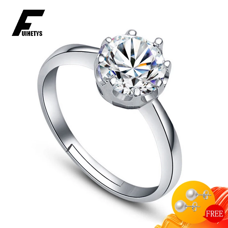 Round Ring 925 Silver Jewelry with Zircon Gemstone Hand Accessories Open Finger Rings for Women Wedding Party Gift Wholesale
Round Ring 925 Silver Jewelry with Zircon Gemstone Hand Accessories Open Finger Rings for Women Wedding Party Gift Wholesale
