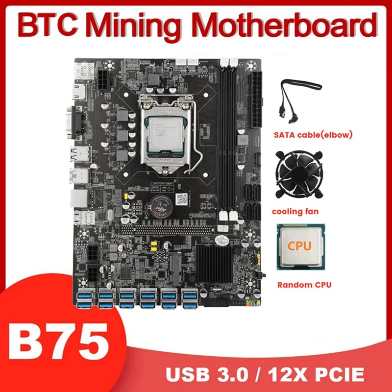Материнская плата B75 USB BTC для майнинга + случайный цп + вентилятор охлаждения + кабель SATA 12 PCIE к USB GPU LGA1155 слот DDR3 MSATA ETH майнер
Материнская плата B75 USB BTC для майнинга + случайный цп + вентилятор охлаждения + кабель SATA 12 PCIE к USB GPU LGA1155 слот DDR3 MSATA ETH майнер