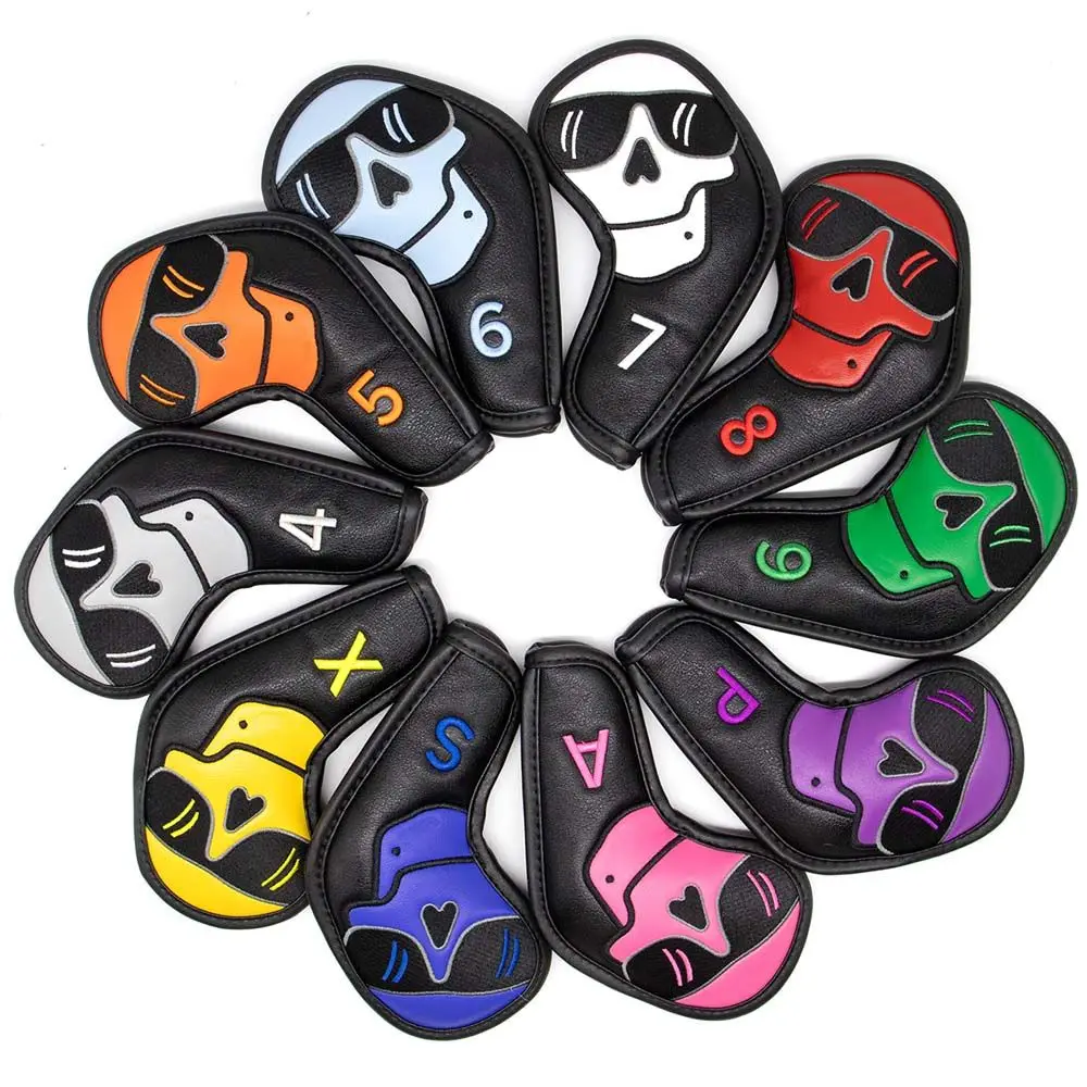 Durable Golf Iron Headcover High Quality Waterproof Skull Head Cover Fashion Embroidery Golf Protector Case
Durable Golf Iron Headcover High Quality Waterproof Skull Head Cover Fashion Embroidery Golf Protector Case