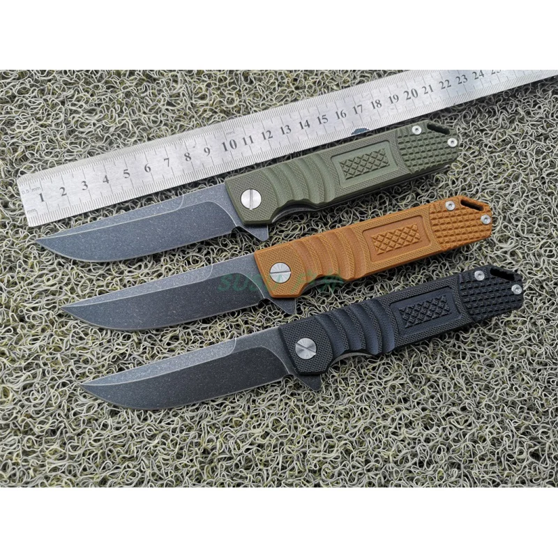 High Quality J025 Folding Knife D2 Blade G10 Handle Outdoor Camping Portable Utility Knife
High Quality J025 Folding Knife D2 Blade G10 Handle Outdoor Camping Portable Utility Knife
