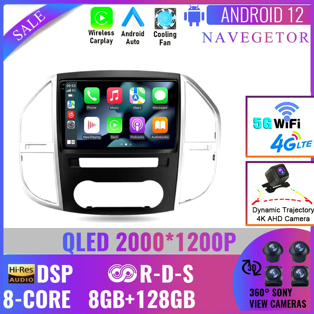 2000*1200P QLED IPS Android Car Radio Multimedia Player For Mercedes Benz Vito 3 2014-2020 GPS Navigation No 2din Dvd
2000*1200P QLED IPS Android Car Radio Multimedia Player For Mercedes Benz Vito 3 2014-2020 GPS Navigation No 2din Dvd