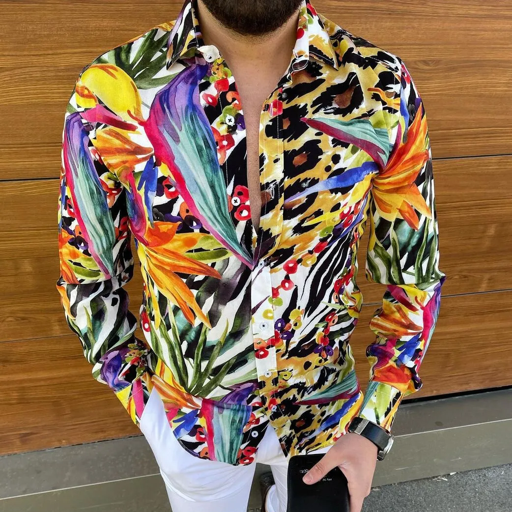Fashion Newest Men Shirts Turn-down Collar Buttoned Shirt Casual Printing Long Sleeve Mans Tops 2022 Spring Autumn Streetwear
Fashion Newest Men Shirts Turn-down Collar Buttoned Shirt Casual Printing Long Sleeve Mans Tops 2022 Spring Autumn Streetwear