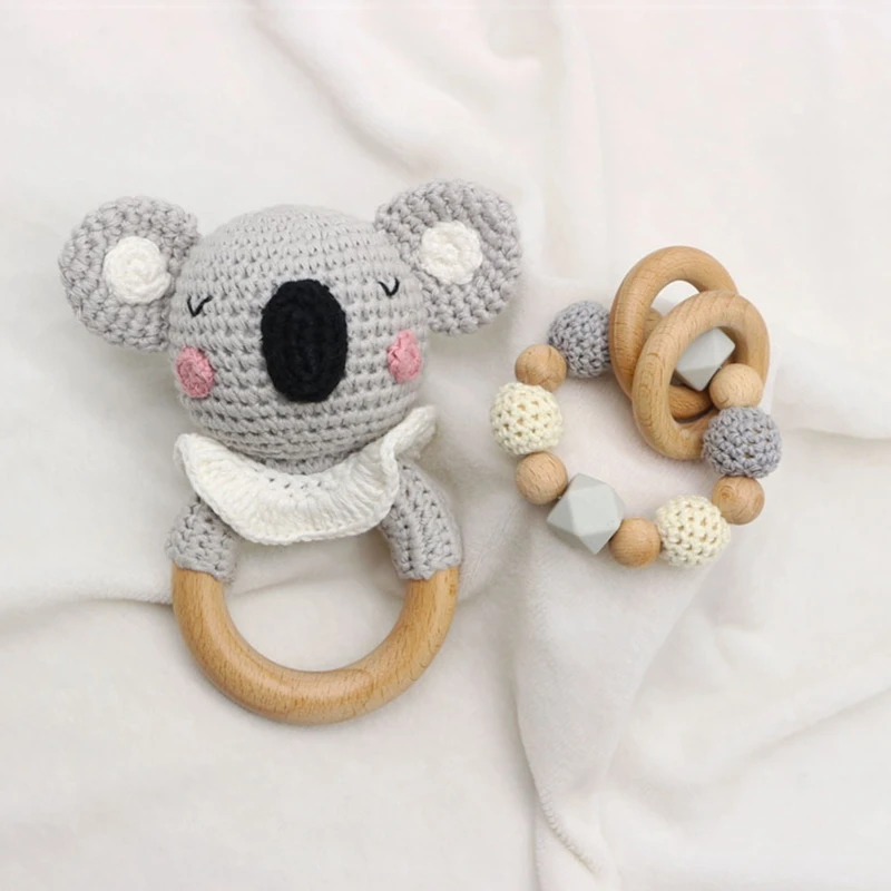 2 Pcs/Set Baby Pacifier Chain Clip Dummy Nipple Holder Wooden Bracelet Crochet Koala Rattle Hand Bell Teething Toy Soother Molar
2 Pcs/Set Baby Pacifier Chain Clip Dummy Nipple Holder Wooden Bracelet Crochet Koala Rattle Hand Bell Teething Toy Soother Molar