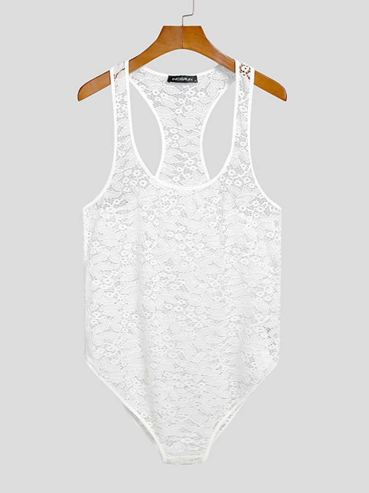 INCERUN Men Bodysuits Pajamas Mesh Transparent Sleeveless Tank Tops Romper Sexy 2022 Lace Underwear Men Homewear Tank Bodysuit
INCERUN Men Bodysuits Pajamas Mesh Transparent Sleeveless Tank Tops Romper Sexy 2022 Lace Underwear Men Homewear Tank Bodysuit