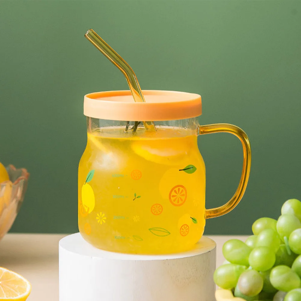 600Ml Fashion Transparent Glass Tea Cup With Lid and Straw Cartoon Creative Print Drinking Cup for Girls Birthday Gifts
600Ml Fashion Transparent Glass Tea Cup With Lid and Straw Cartoon Creative Print Drinking Cup for Girls Birthday Gifts