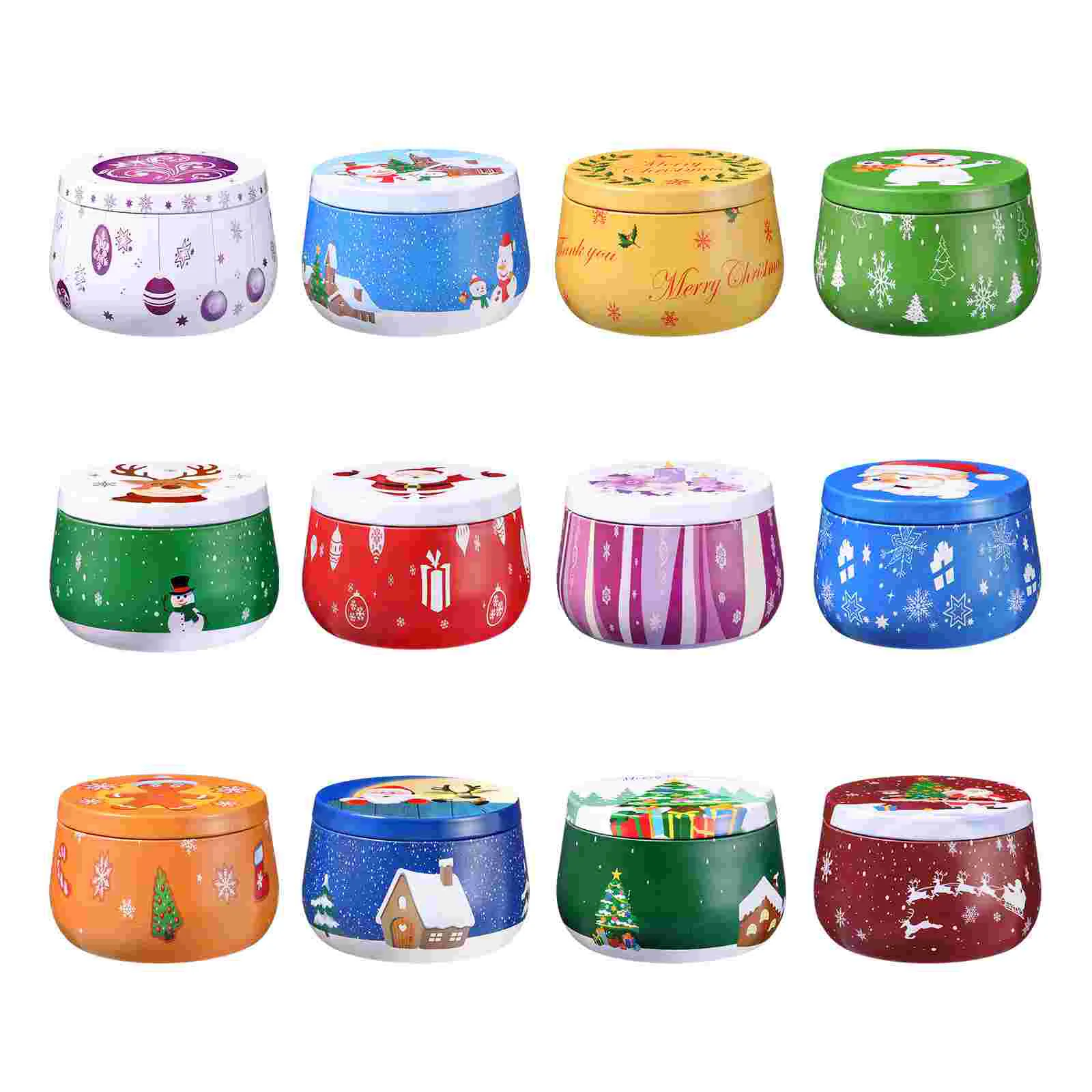 Candy Christmas Tinplate Boxes Tea Leaf Containerjar Round Box Gift Package Biscuit 
Candy Christmas Tinplate Boxes Tea Leaf Containerjar Round Box Gift Package Biscuit