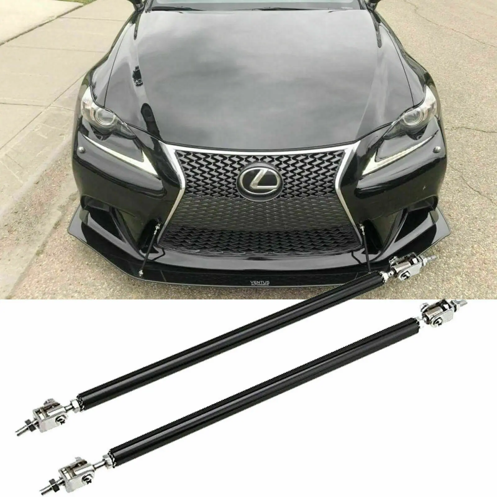 Universal Adjustable 15CM Front Bumper Lip Splitter Diffuser Strut Rod Tie Support Bars For Lexus Most Vehicles Car Accessories
Universal Adjustable 15CM Front Bumper Lip Splitter Diffuser Strut Rod Tie Support Bars For Lexus Most Vehicles Car Accessories
