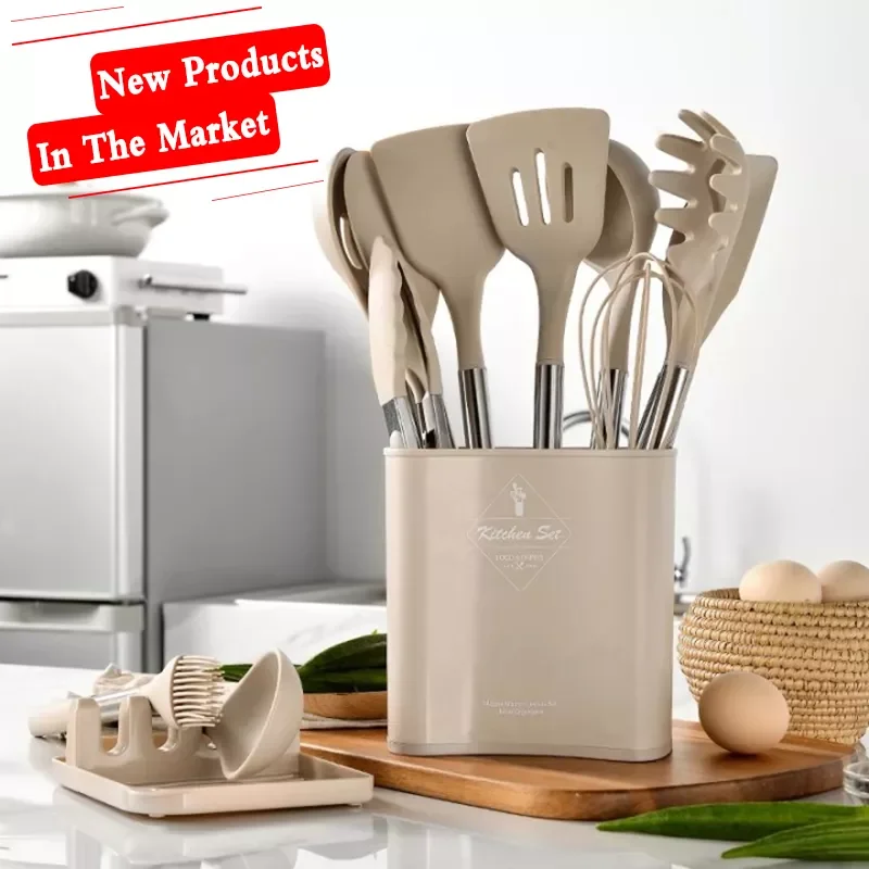 Silicone Kitchen Cookware Kitchenware Non-stick Cake Spatula Ladle Egg Beaters Shovel Spoon Soup Utensils Set BBQ Cooking Tool
Silicone Kitchen Cookware Kitchenware Non-stick Cake Spatula Ladle Egg Beaters Shovel Spoon Soup Utensils Set BBQ Cooking Tool