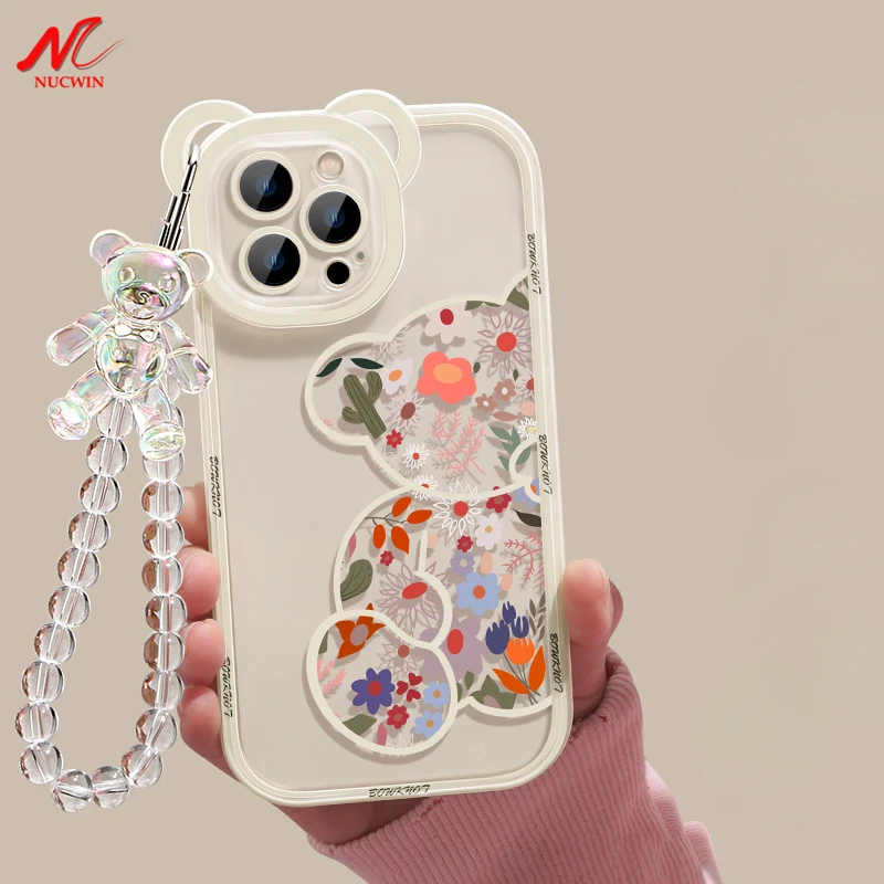 Милый чехол Ins с цветком и медведем для iPhone 11, 12, 13, 14 Pro Max, X, Xs, Xr, 7, 8 Plus, 3D, со стразами, ремешком, ручной цепочкой, Мягкая силиконовая задняя крыш...
Милый чехол Ins с цветком и медведем для iPhone 11, 12, 13, 14 Pro Max, X, Xs, Xr, 7, 8 Plus, 3D, со стразами, ремешком, ручной цепочкой, Мягкая силиконовая задняя крыш...