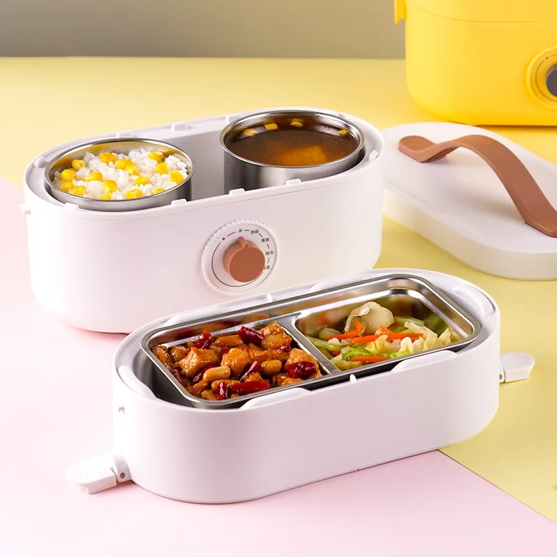 Heating Lunch Box Electric Lunch Box Portable Cooking and Insulation Lunch Box Double-layer Stainless Steel Liner Lunch Box 1.2L
Heating Lunch Box Electric Lunch Box Portable Cooking and Insulation Lunch Box Double-layer Stainless Steel Liner Lunch Box 1.2L