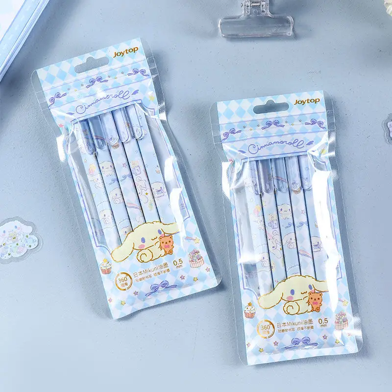 Sanrio Kawaii Cinnamoroll Kuromi Push Action Neutral Pen Cute Cartoon My Melody Pochacco Writing Stationery Black Water Pen Toys
Sanrio Kawaii Cinnamoroll Kuromi Push Action Neutral Pen Cute Cartoon My Melody Pochacco Writing Stationery Black Water Pen Toys