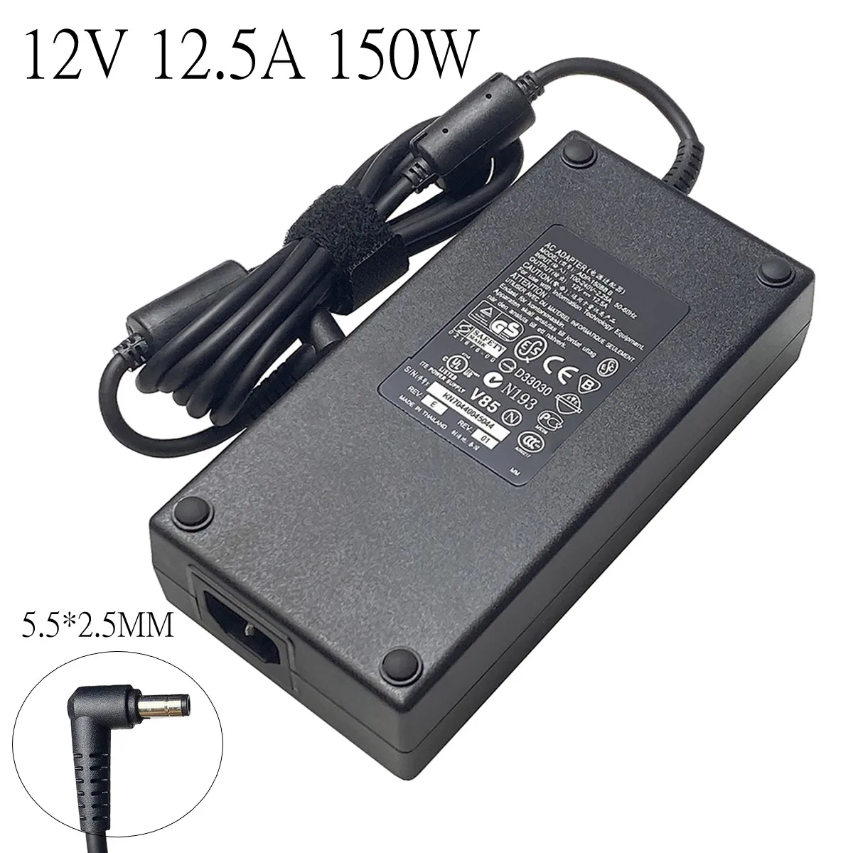 FOR DELTA ADP-150BB B 12V 12.5A 150W 5.5x2.5mm AC Adapter For DELL OPTIPLEX SX260 SX270 GX260 Laptop Power Supply Charger
FOR DELTA ADP-150BB B 12V 12.5A 150W 5.5x2.5mm AC Adapter For DELL OPTIPLEX SX260 SX270 GX260 Laptop Power Supply Charger