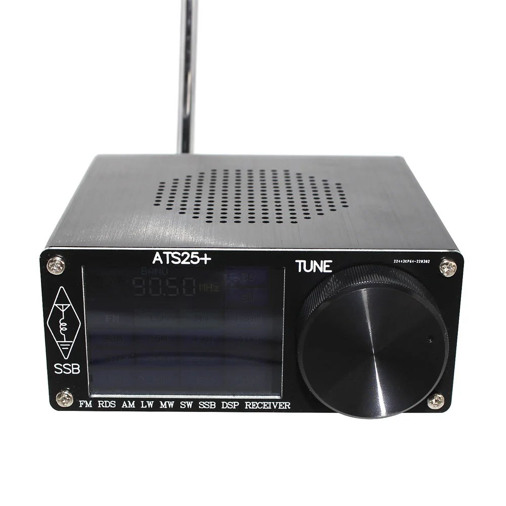 ATS-25+ Touch Screen Si4732 Full Band Radio Receiver LW MW SW SSB TYPE-C Charging BNC 3.5MM Audio Jack FM Rod Antenna
ATS-25+ Touch Screen Si4732 Full Band Radio Receiver LW MW SW SSB TYPE-C Charging BNC 3.5MM Audio Jack FM Rod Antenna