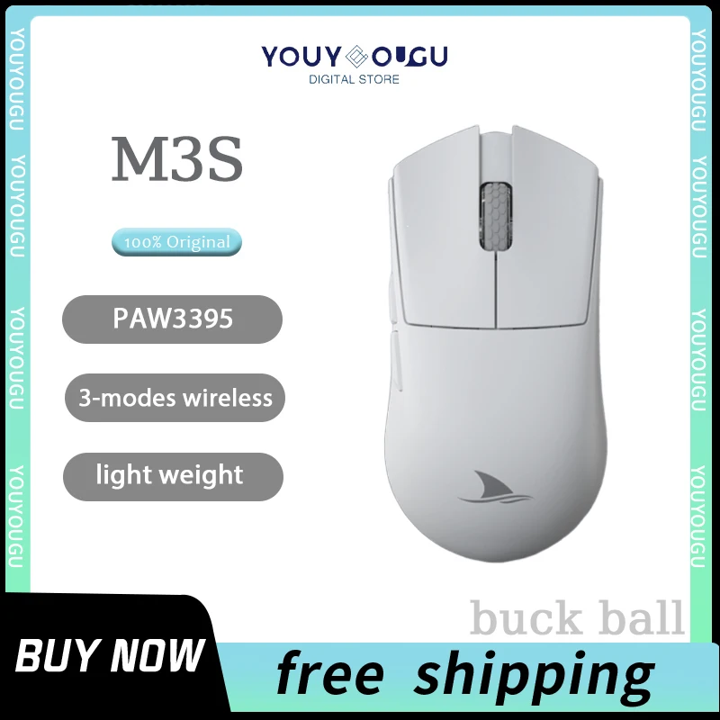 Darmoshark M3S Gaming Wireless Mouse 26000DPI PAW3395 Sensor 2000Hz 3-Mode Mouse Connection 2.4g USB Bluetooth Mac Gamer Mice
Darmoshark M3S Gaming Wireless Mouse 26000DPI PAW3395 Sensor 2000Hz 3-Mode Mouse Connection 2.4g USB Bluetooth Mac Gamer Mice