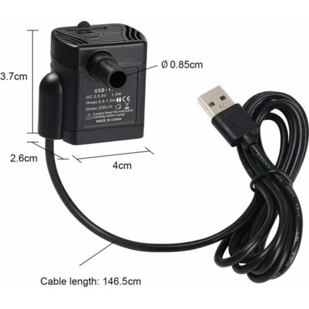 DC 5V 3W 200L/H Mini Brushless Submersible Water Pump For Aquarium Fountain Tank Outdoor Fishing Aquatic Pet Supplies
DC 5V 3W 200L/H Mini Brushless Submersible Water Pump For Aquarium Fountain Tank Outdoor Fishing Aquatic Pet Supplies